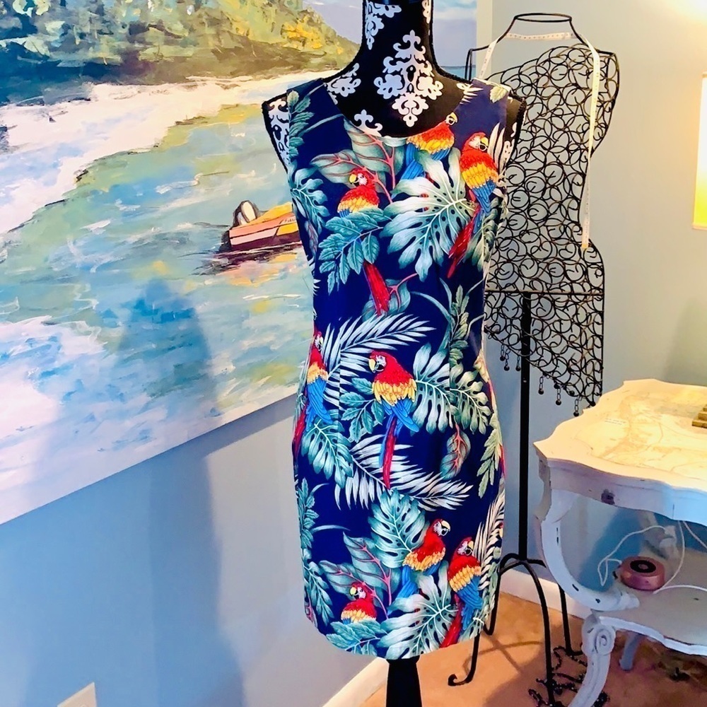 🦜Aloha Republic, Gorgeous Toucan Vacation Dress,Excellent Condition,Size Medium